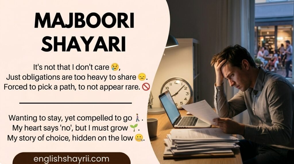 Majboori Shayari in English