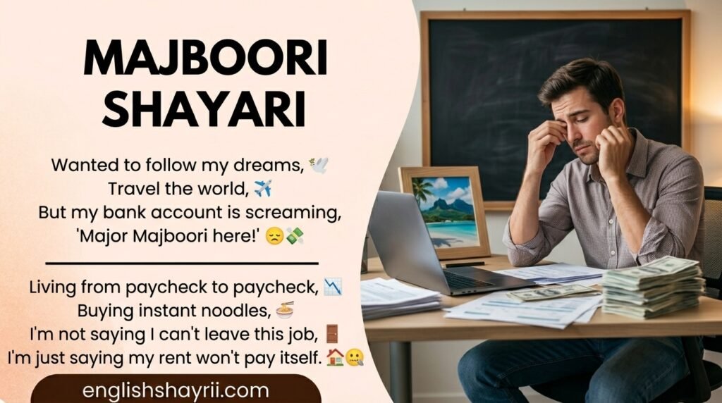 Majboori Shayari in English