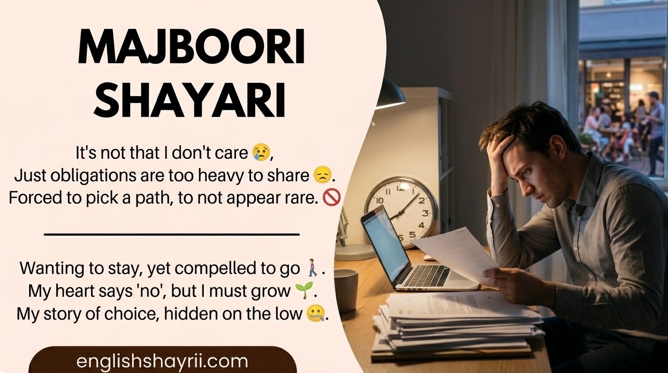 Majboori Shayari in English