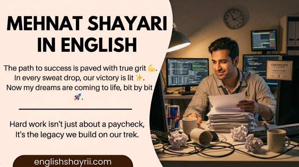 Mehnat Shayari in English