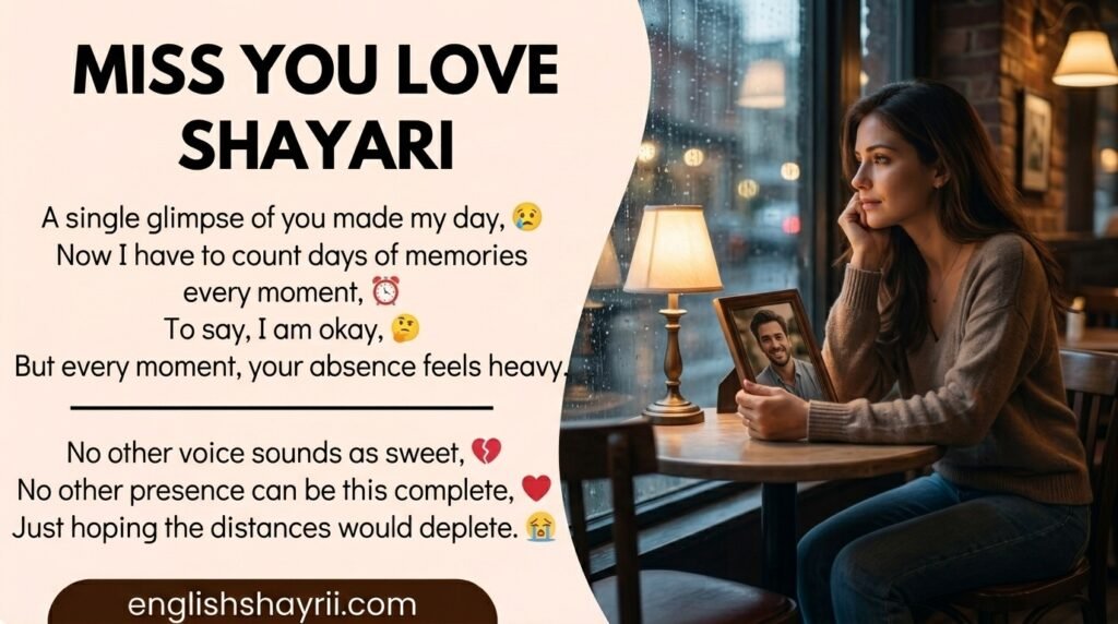 Miss You Love Shayari in English