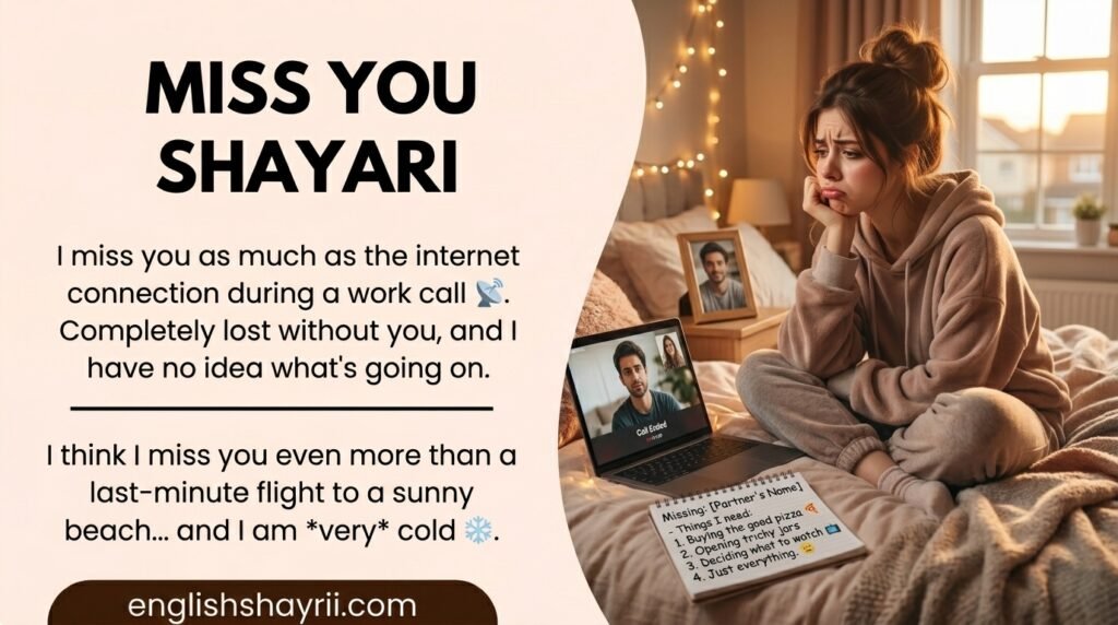 Miss You Shayari in English