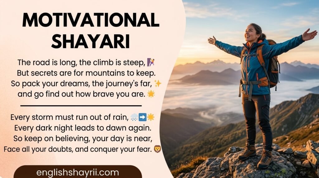 Motivational Shayari in English