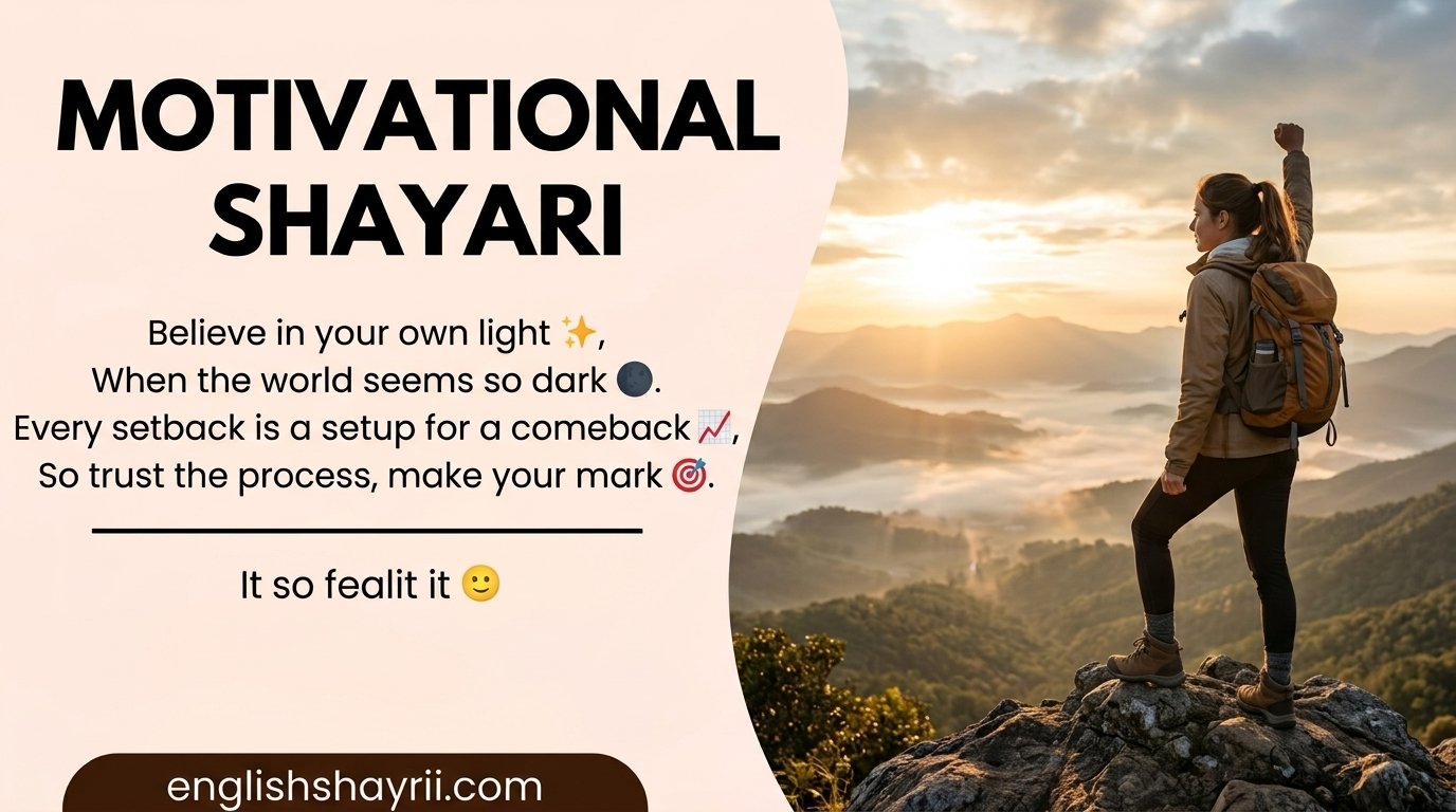 Motivational Shayari in English