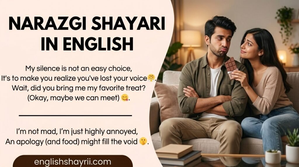 Narazgi Shayari in English