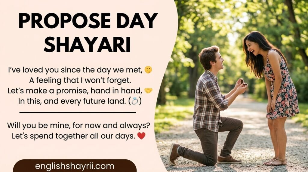 Propose Day Shayari in English