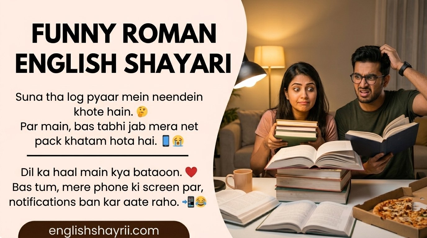 Roman English Funny Shayari