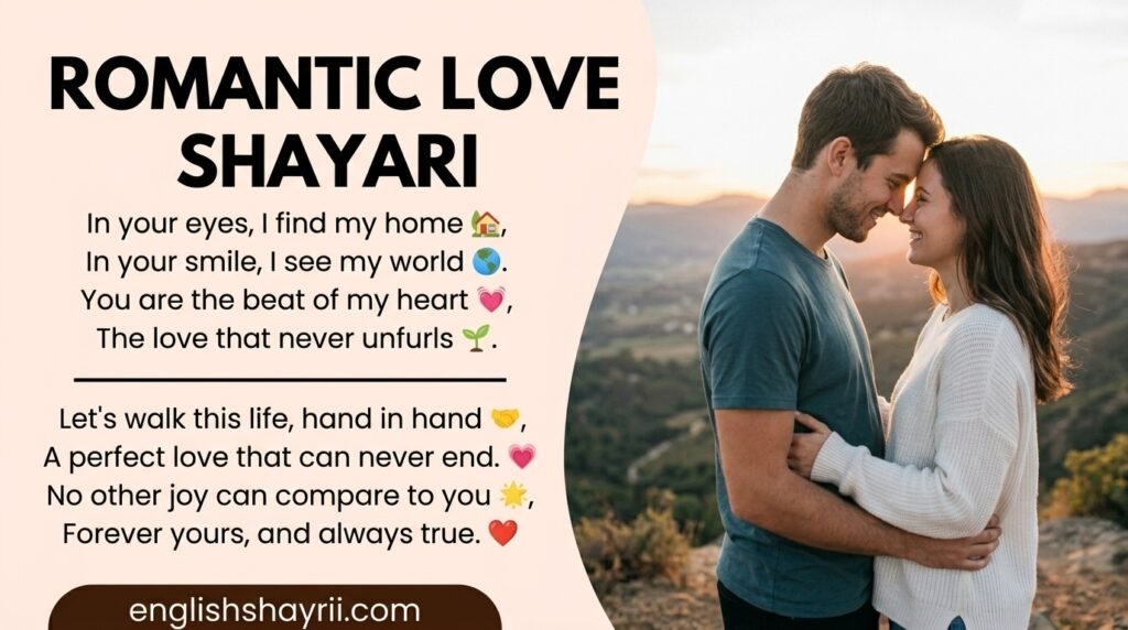 Romantic Love Shayari in English