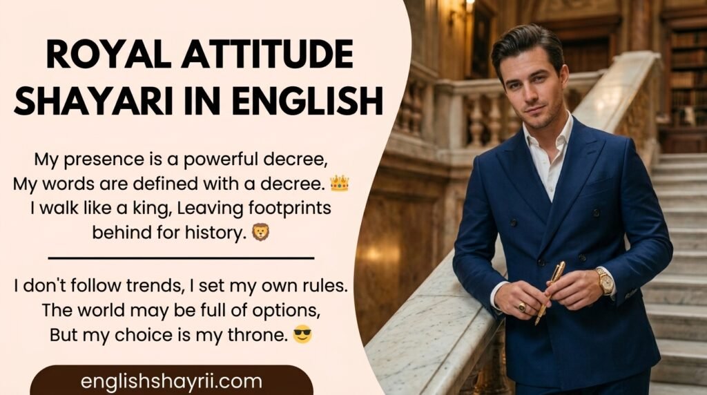 Royal Attitude Shayari in English