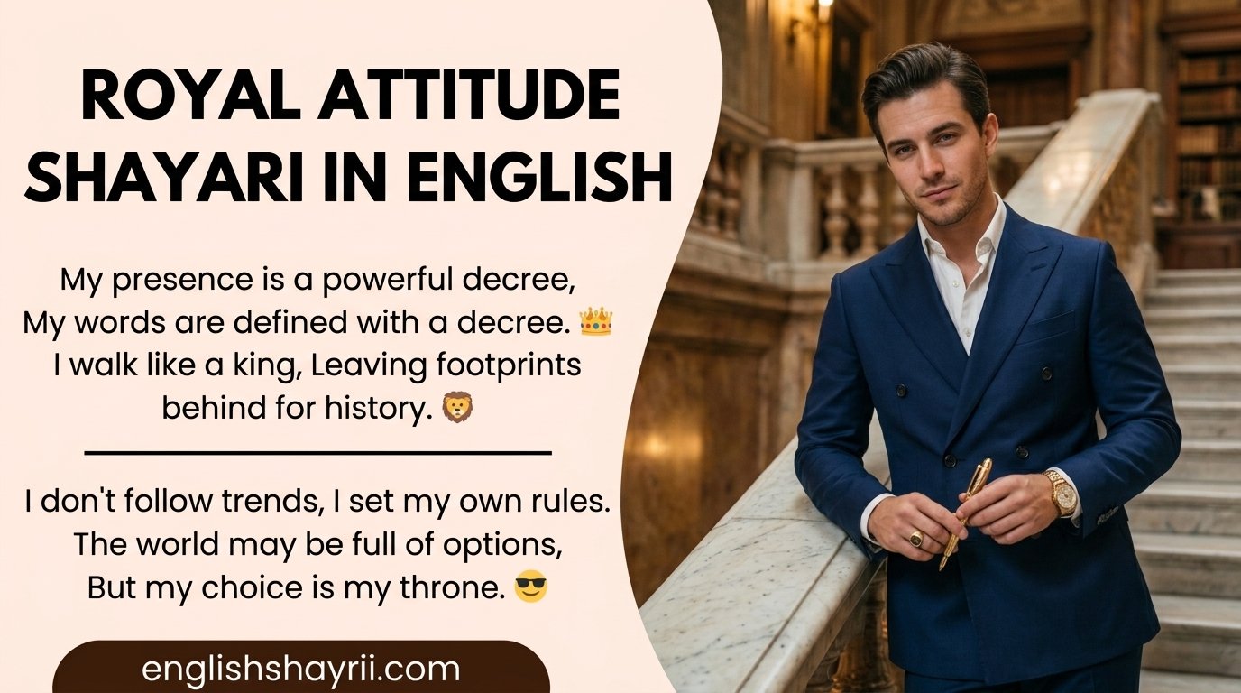 Royal Attitude Shayari in English