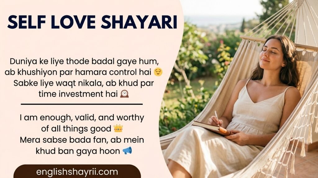 Self Love Shayari in English