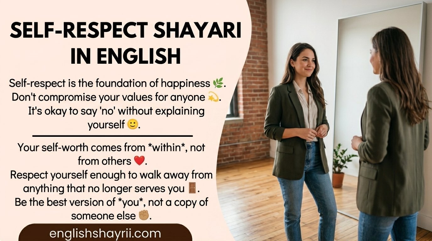 Self Respect Shayari in English