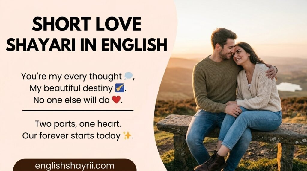 Short Love Shayari in English