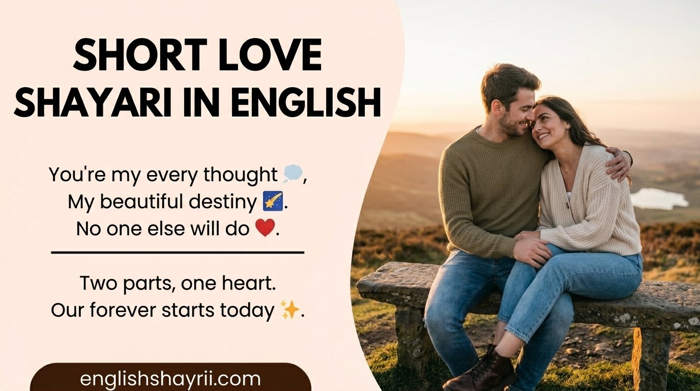 Short Love Shayari in English