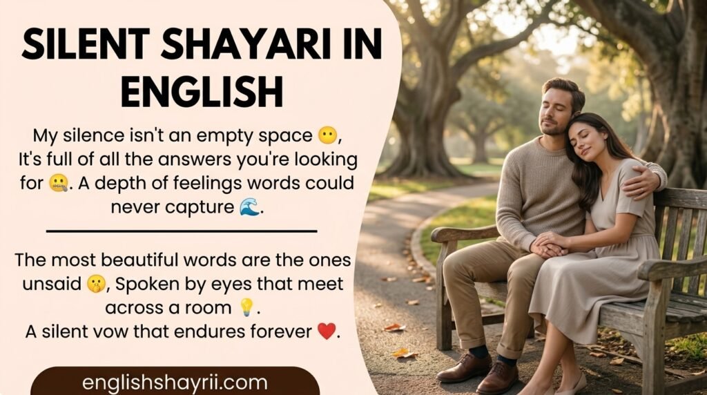 Silent Shayari in English