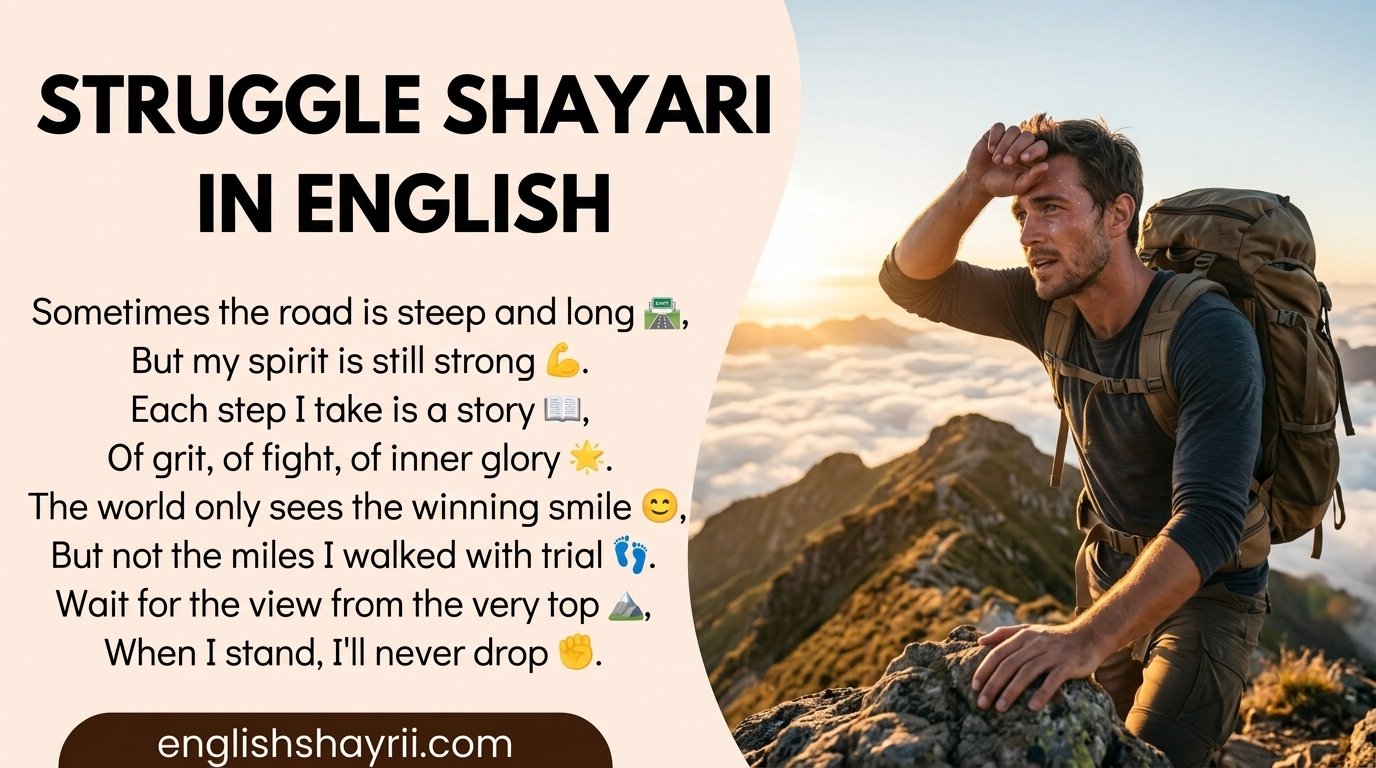 Struggle Shayari in English