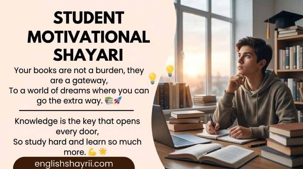 Student Motivational Shayari in English