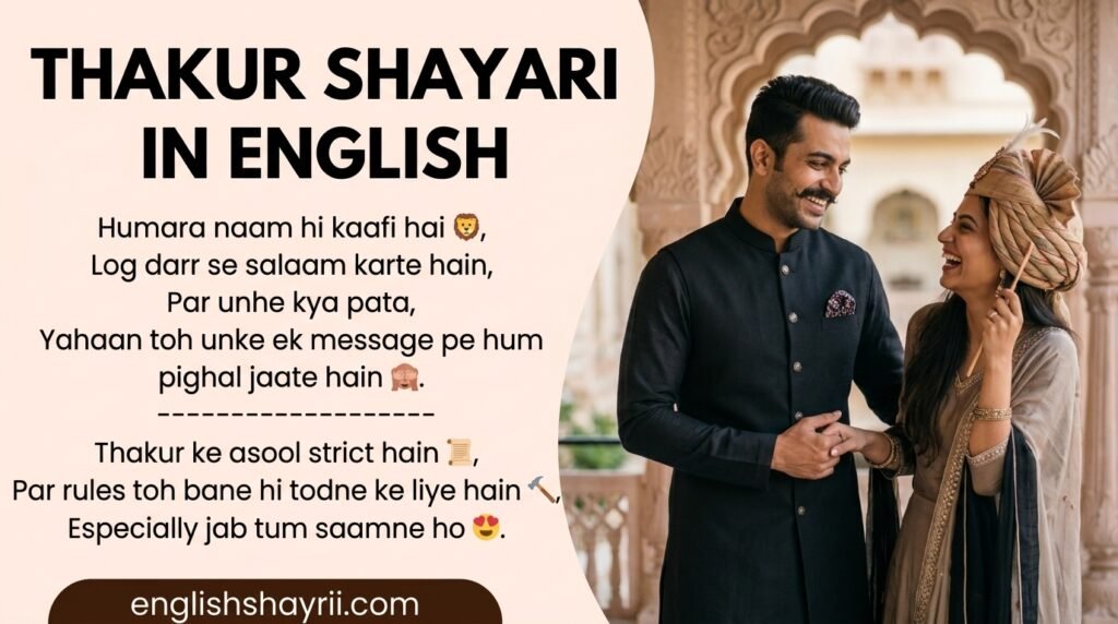 Thakur Shayari in English