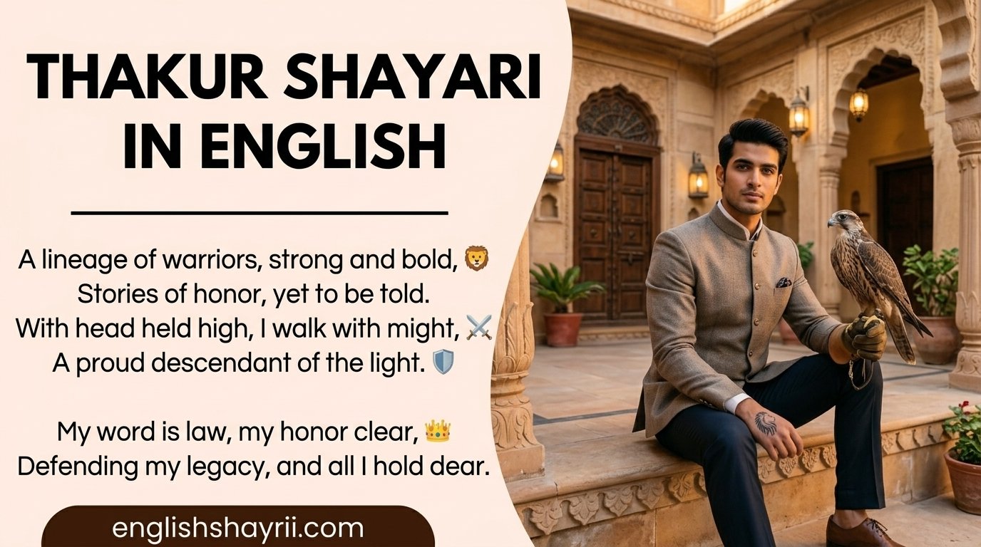 Thakur Shayari in English