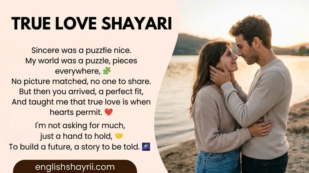 True Love Shayari in English