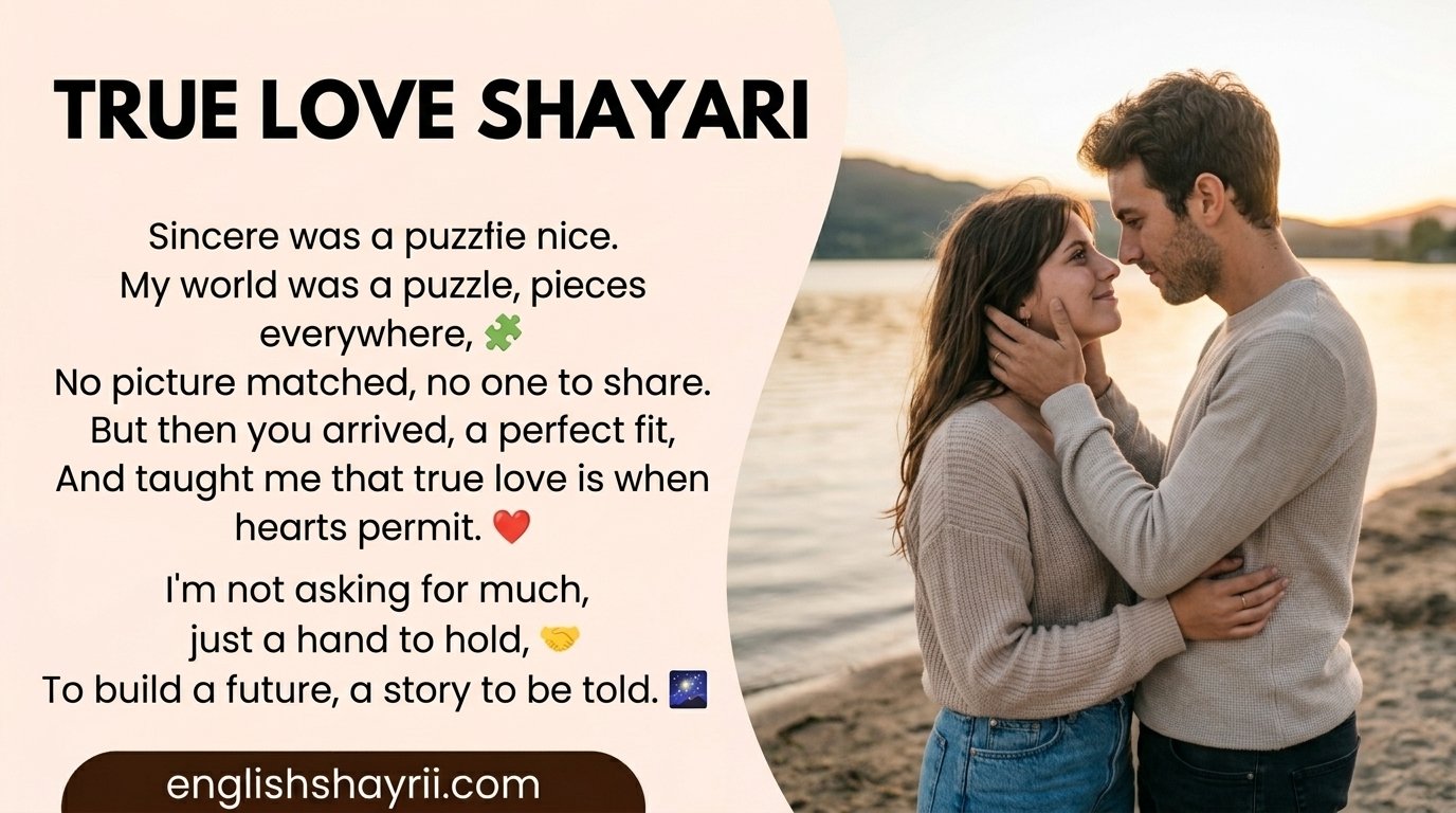 True Love Shayari in English