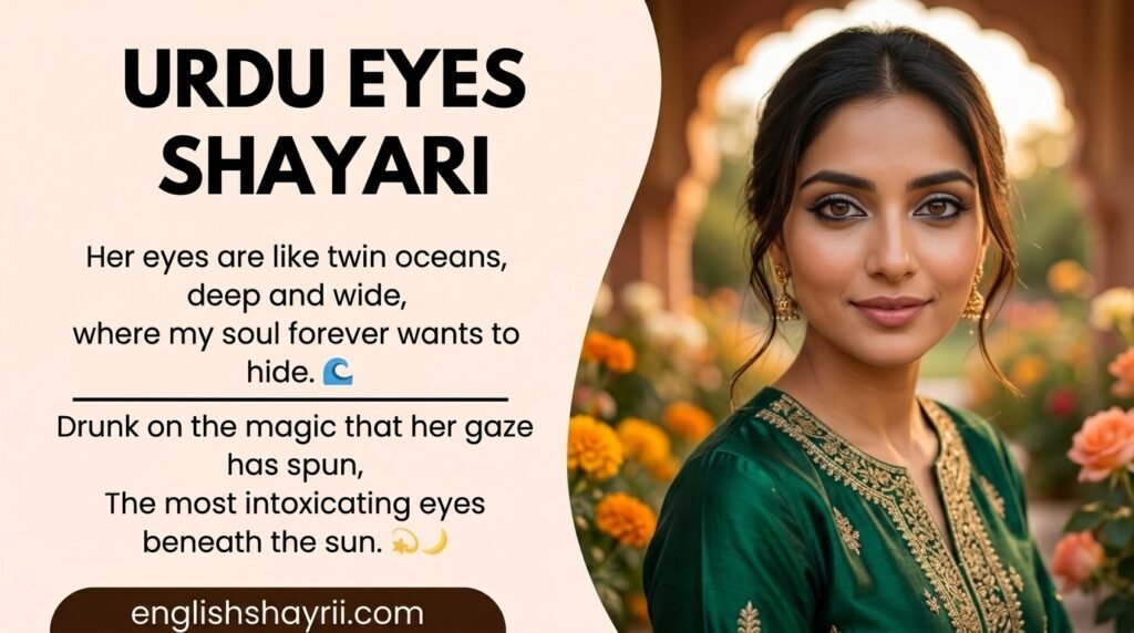 Urdu Eyes Shayari in English