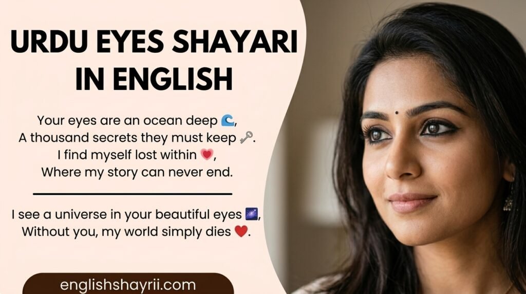 Urdu Eyes Shayari in English