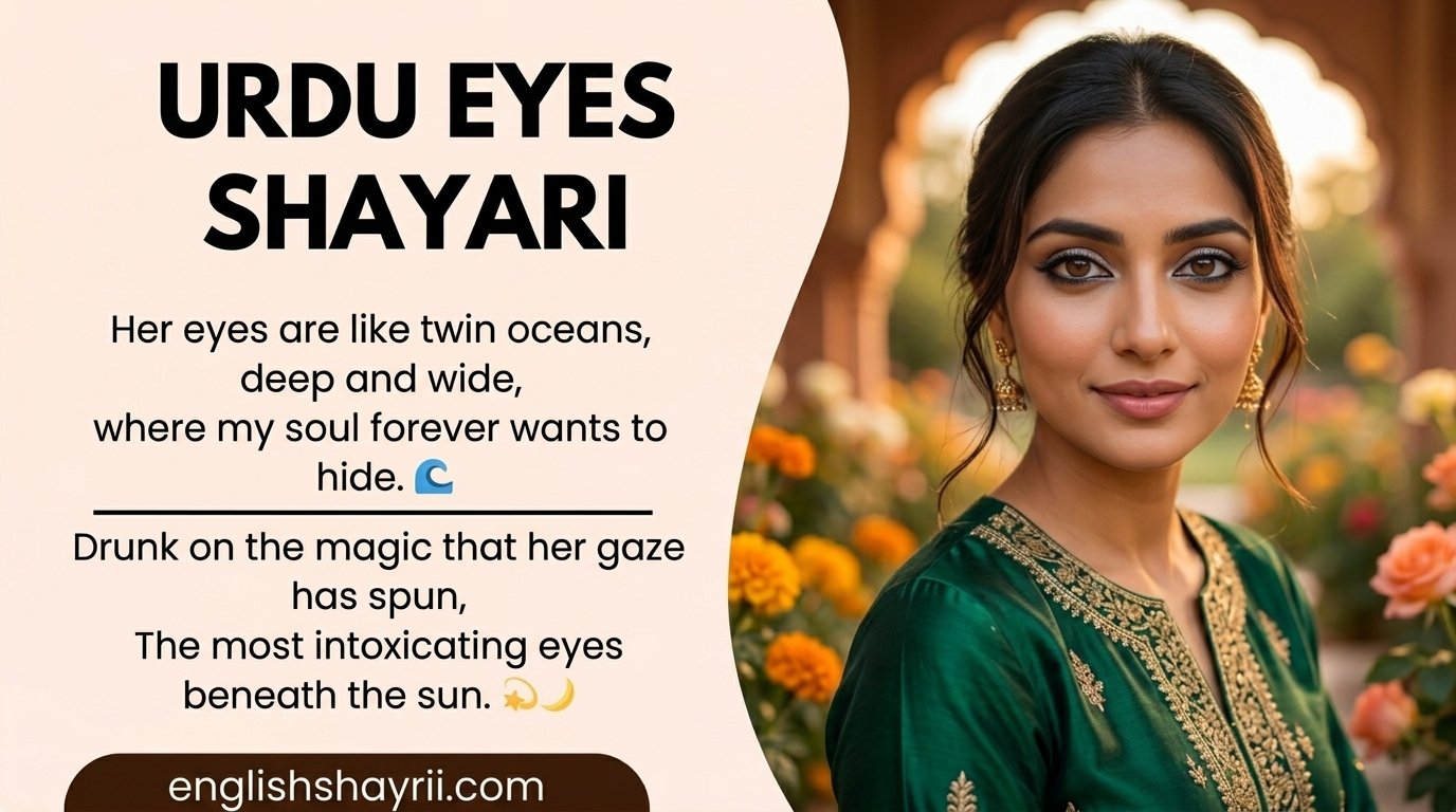 Urdu Eyes Shayari in English